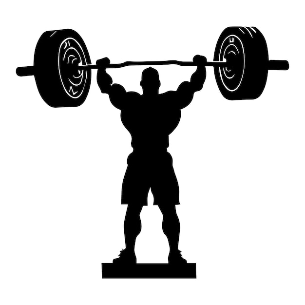 weightlifter silhoutee