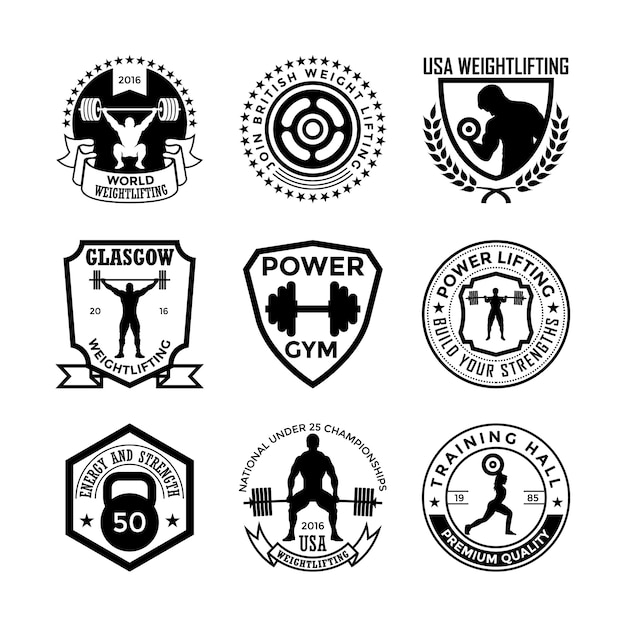  Weightlifting Badges