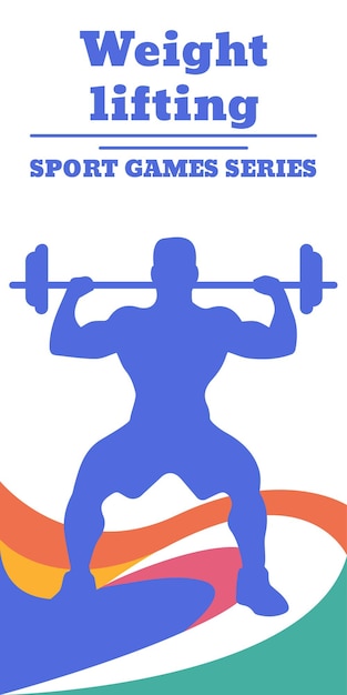 weightlifting sport games poster