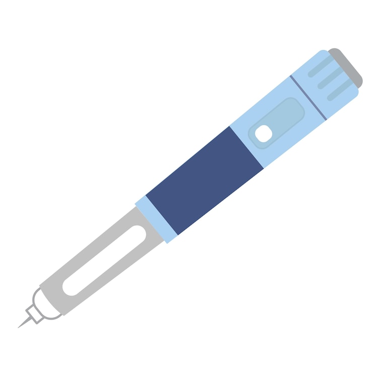 Vector 체중 감량 약물 semaglutide ozempic 펜 주사 아이콘