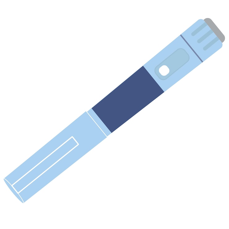 Vector weightloss injection ozempic saxenda pen icon