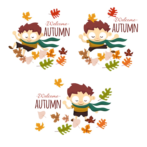 Welcome autumn boy