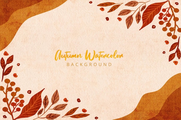 Welcome autumn leaves background