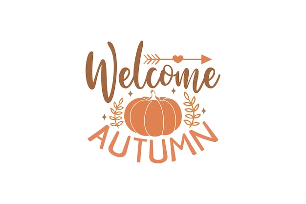 Vector welcome autumn vector file