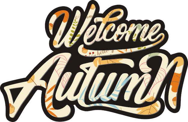 Vector welcome autumn