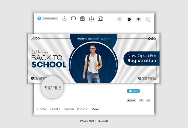 Vector welcome back to school activities for admission vector tamplate