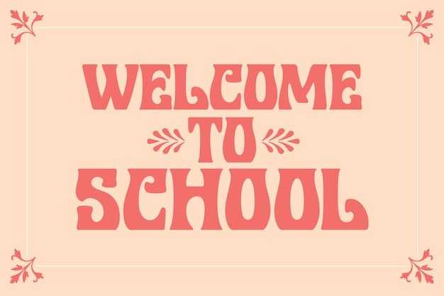 Vector welcome back to school background design