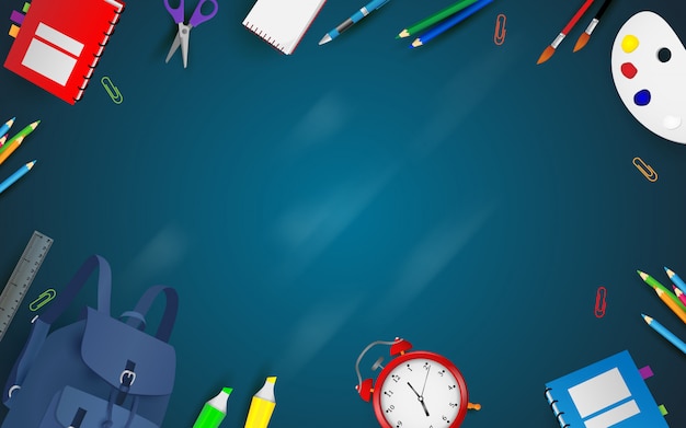 Vector welcome back to school background