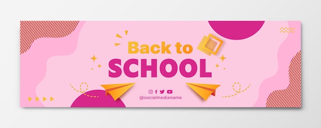 welcome back to school banner template