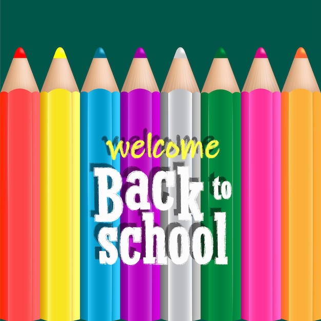 Welcome back to school colorful