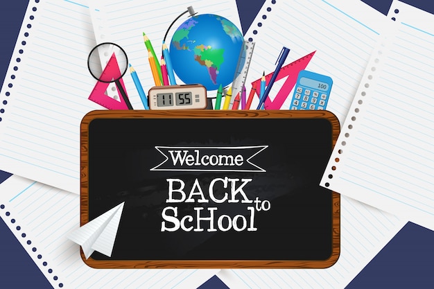 welcome back to school. get your supplies.