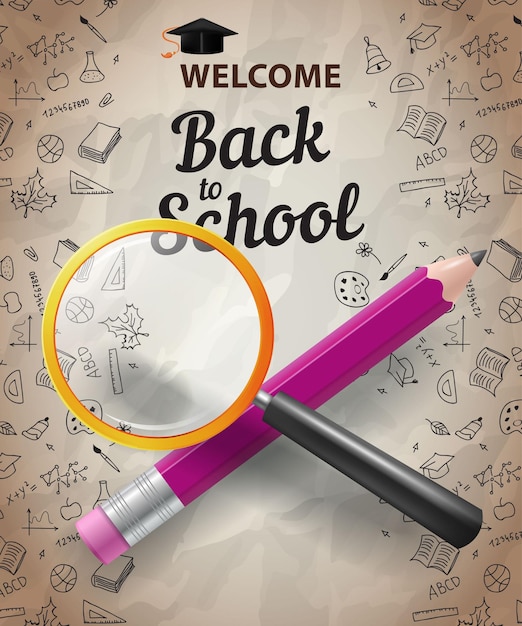 welcome back to school lettering