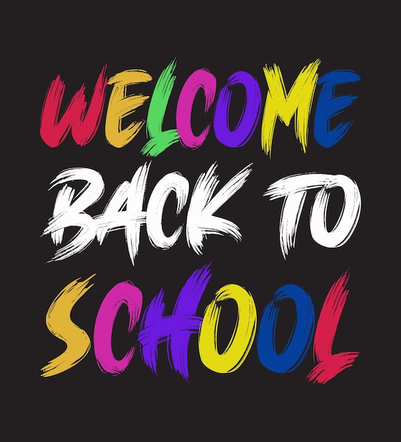 Welcome back to school t-shirt design