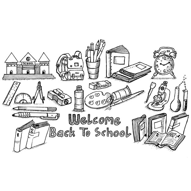 Vector welcome back to school