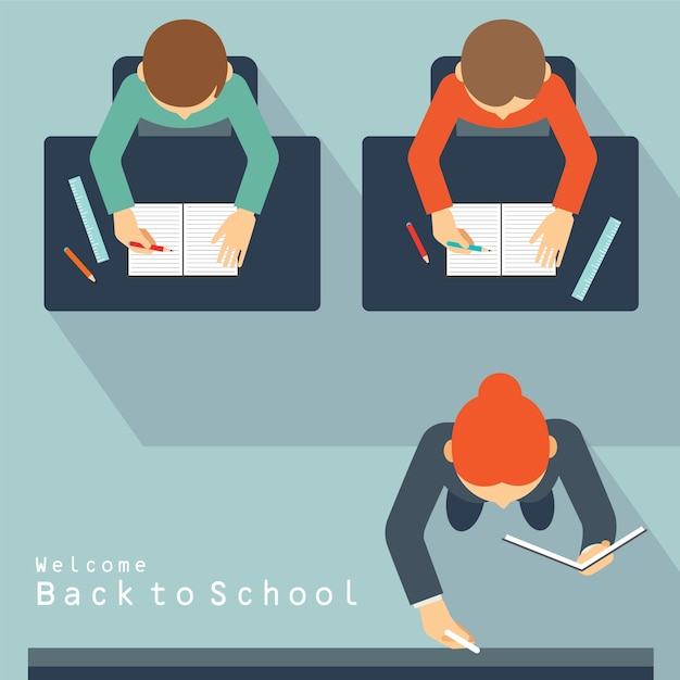 Vector welcome back to school