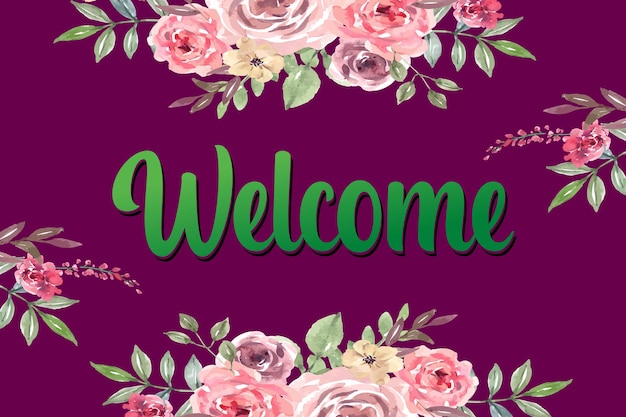 Vector welcome banner design, vector.