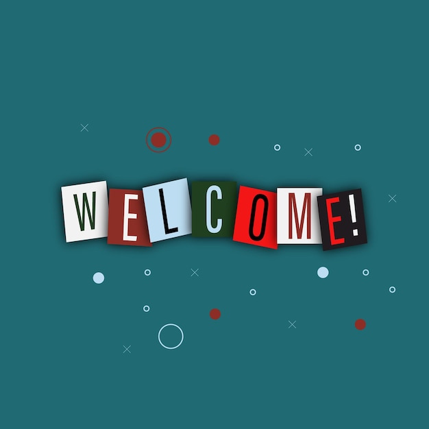 Welcome banner template design