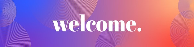 Vector welcome banner. welcome banner clipart