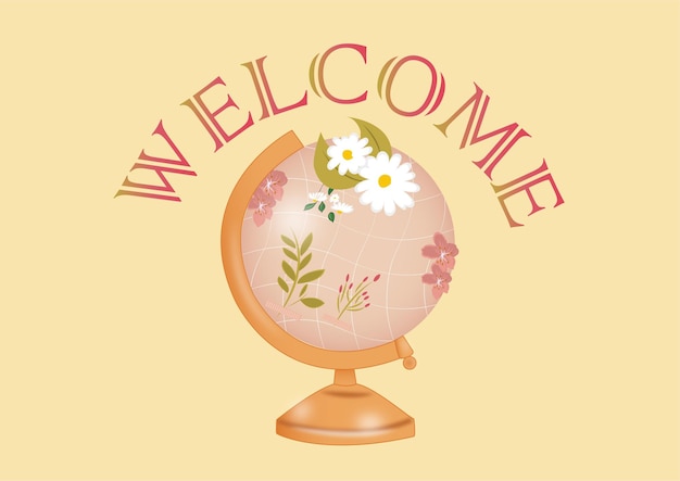 Vector welcome banner