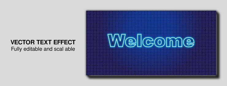 Vector welcome banner