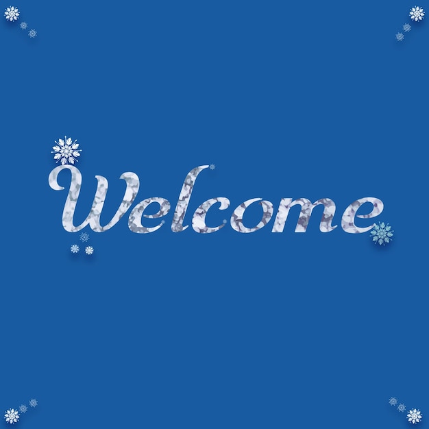 Welcome beautiful colour lettering design.