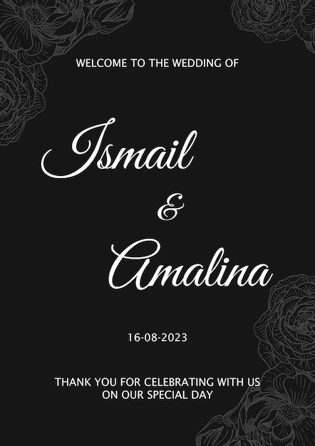 Vector welcome board wedding malaysia