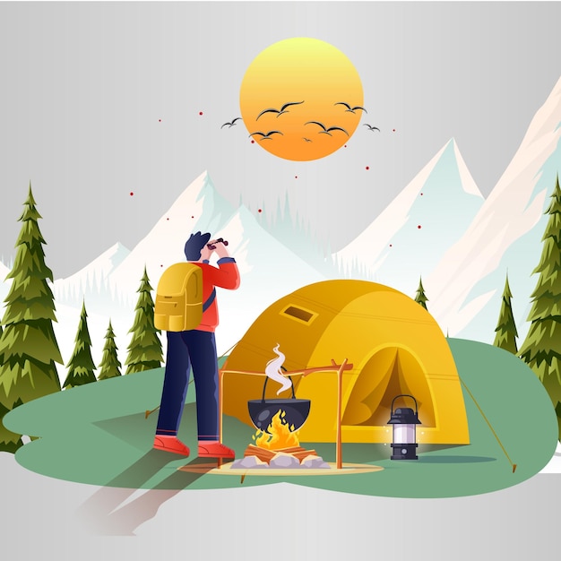Welcome To Camping Poster