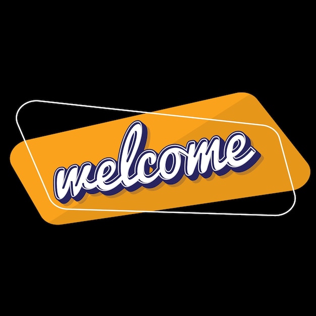 Vector welcome design