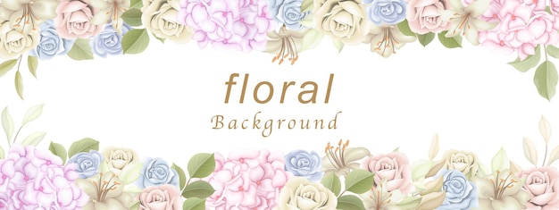 Welcome floral background