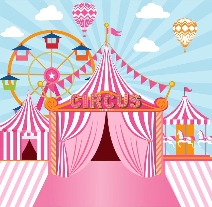 Welcome  fun Large circus tent