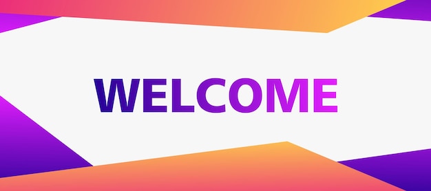 Welcome gradient Banner