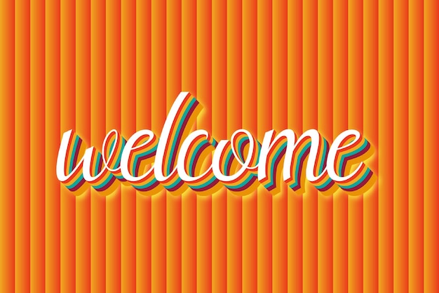 Vector welcome illustration