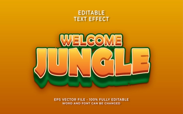 Welcome to jungle text effect