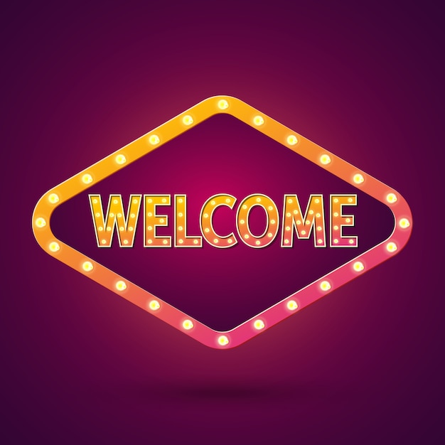 Welcome lettering