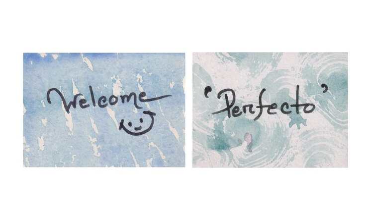 Vector welcome note