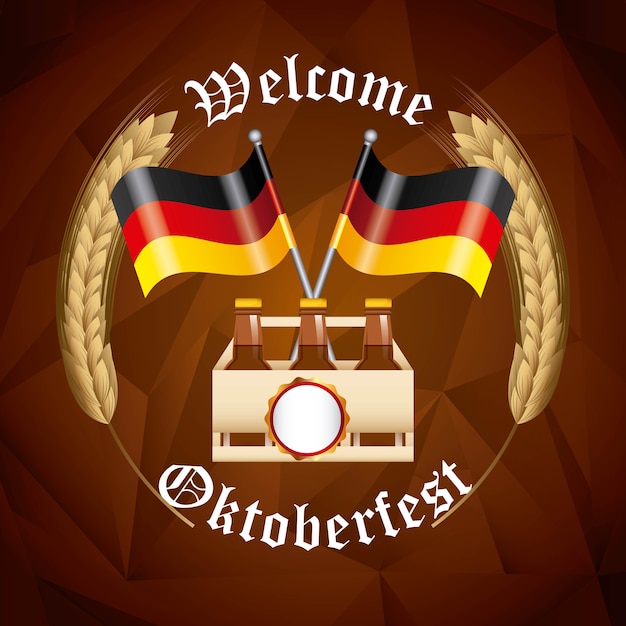 Benvenuto alla festa della birra dell'oktoberfest