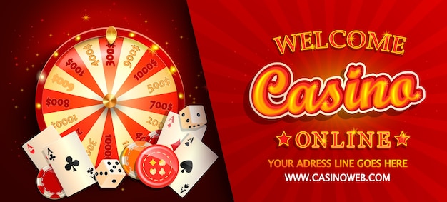 Welcome online casino gorizontal banner