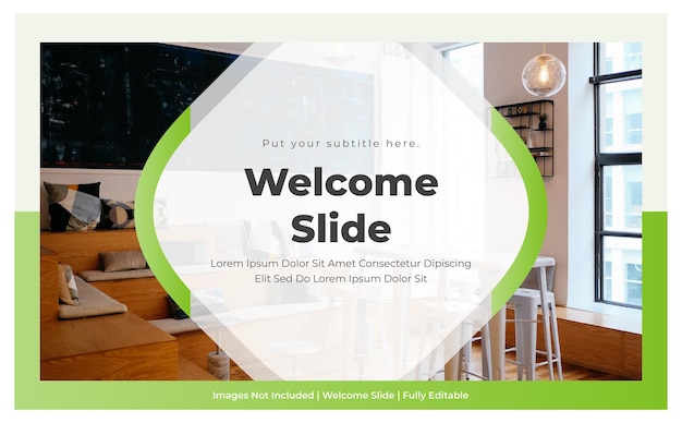 Welcome presentation slide design template