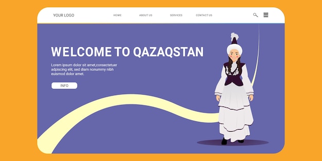 Benvenuti nel design dell'interfaccia utente del qazaqstan