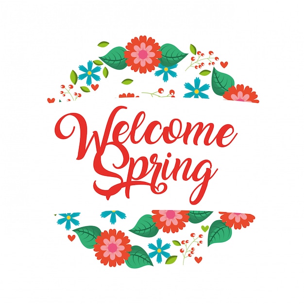 Welcome spring card