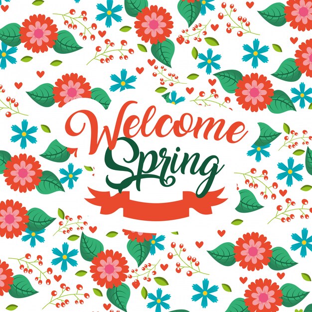 Welcome spring card