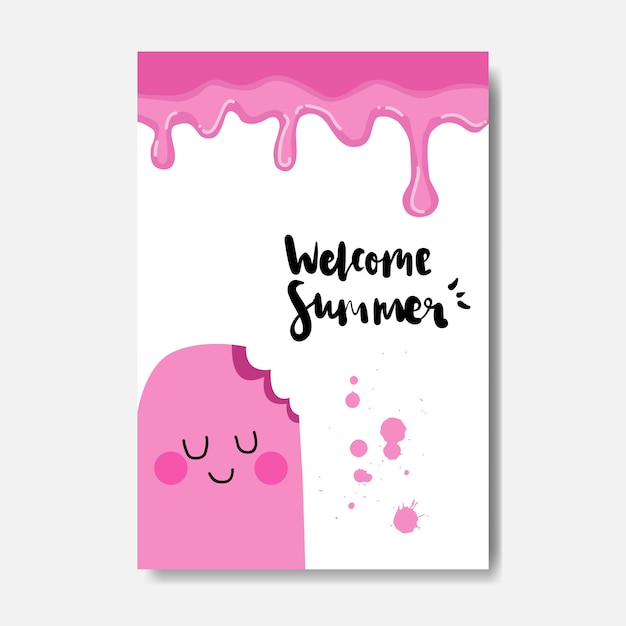 Welcome summer ice cream badge