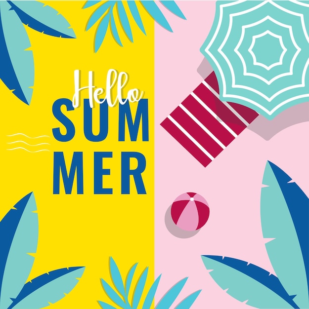 Welcome summer poster