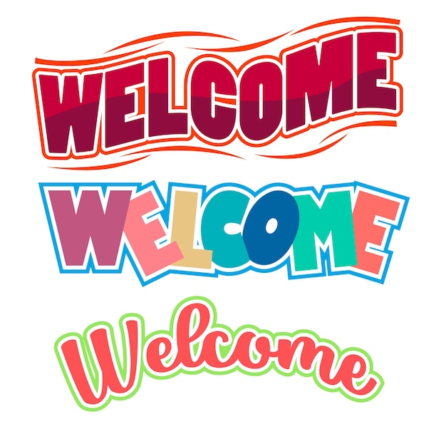 welcome Text Sign