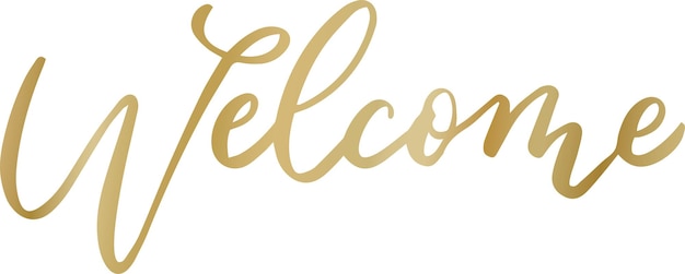 Premium Vector | Welcome text