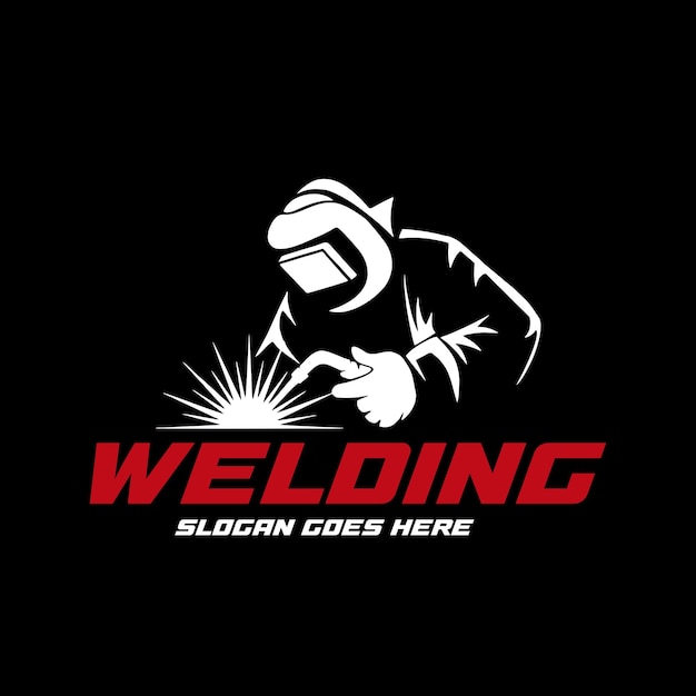 Vector welding company logo design