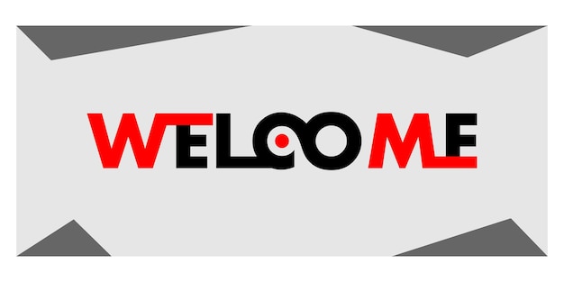 Welkom banner Vector kunst Stock Images