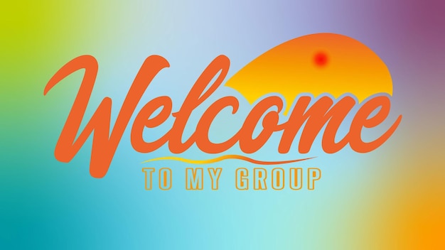 Vector welkom bij mijn groepsverloopbanner