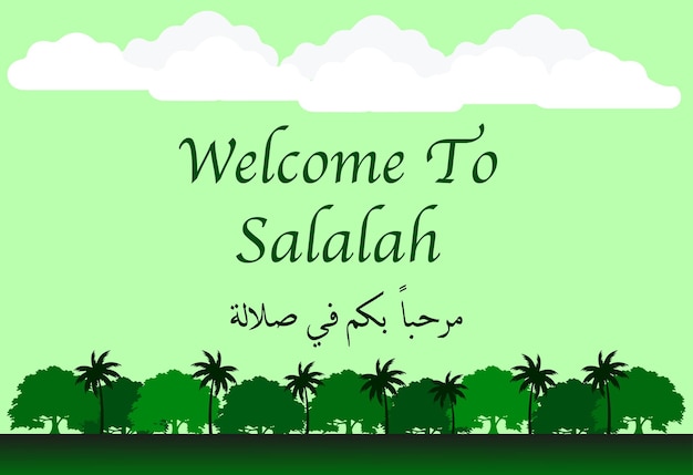 welkom bij Salalah woord Salalah is een toeristische stad in Dhofar Oman en staat bekend om zijn be