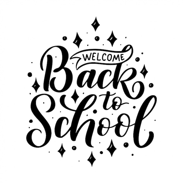 Welkom terug op school belettering offerte. Terug naar school verkoop-tag.